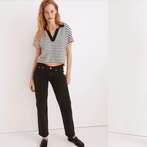 Madewell's Low-Rise Perfect Vintage Straight Jean in Lunar Wash Size 27